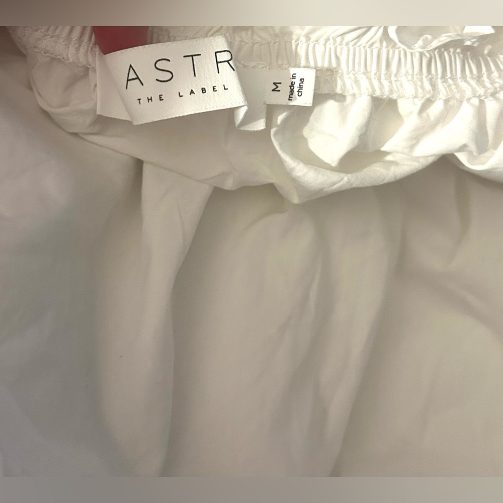 ASTR The Label White Puff Sleeve Midi Dress | Coquette Milkmaid Cottagecore‎ - Picture 7 of 7